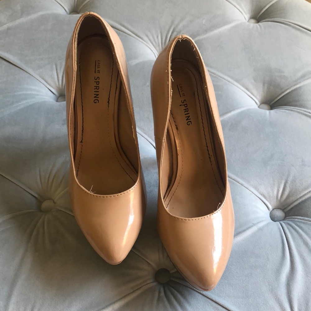 Call It Spring Nude heels